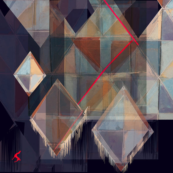 Silk/Cotton "Vibrant Highland Checks" Big Square 140cm x140cm