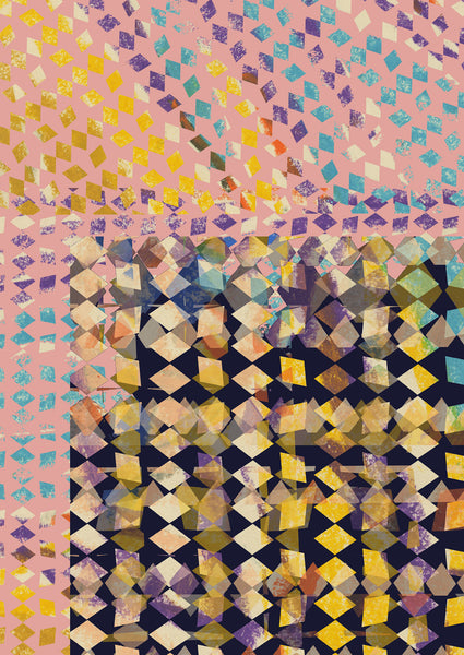 Silk/Cotton "Quarter Of Stars" Small Square 200cmx140cm