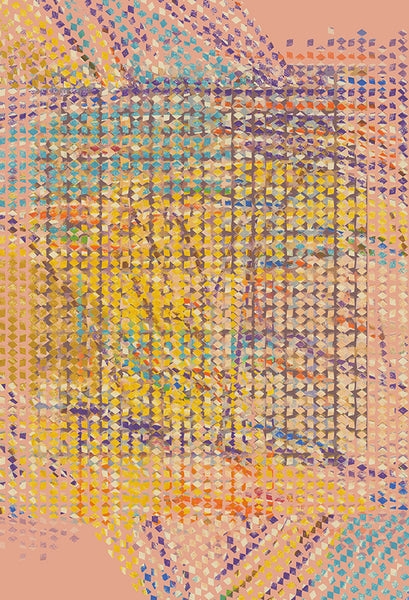 Silk/Cotton "Landscape Of Diamonds" Stola 200x140cm