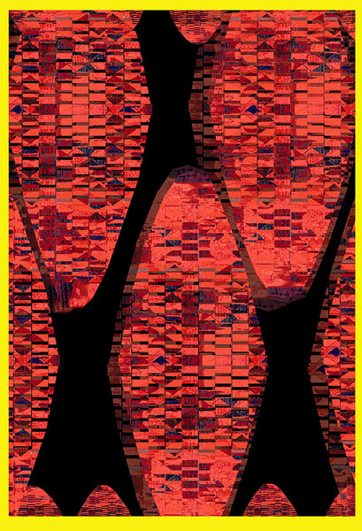 Silk/Cotton "Organic Connections" Stola 200x140 cm