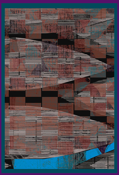 Silk/Cotton "Highline Checks" Stola 200x140 cm