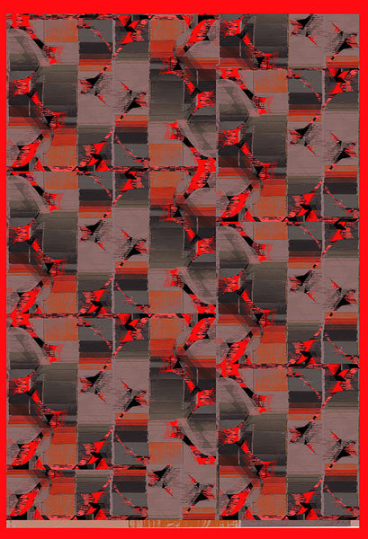 Silk/Cotton "Highline meets Fashion" Stola 200 cm x 140 cm