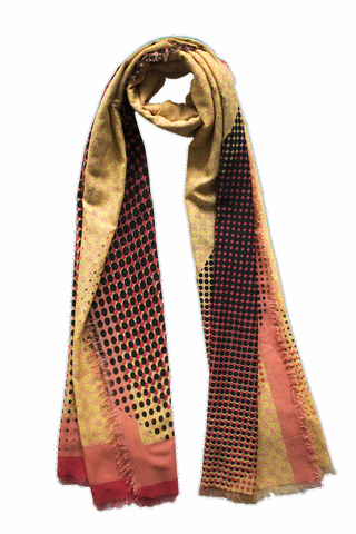 Silk/Cotton "Supersymmetry" Stola 200x140cm