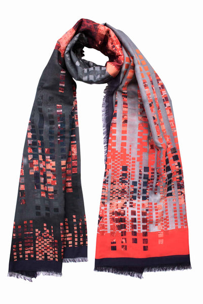 Silk/Cotton "Highline Lights" Stola 200x140 cm