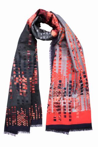 Silk/Cotton "Highline Lights" Stola 200x140 cm