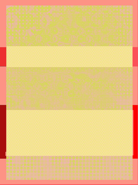 Silk/Cotton "Yellow Blocks" Stola 200x140cm
