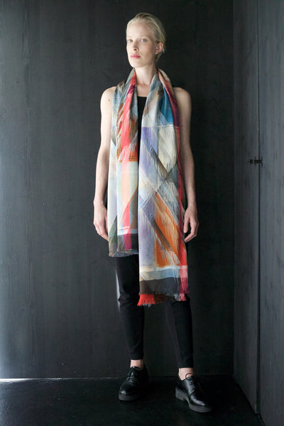 Silk "All Over Fringes" Stola 200x140cm