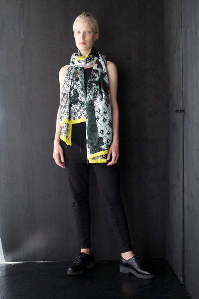 Silk "Cloister Flower" Stola 200x140cm