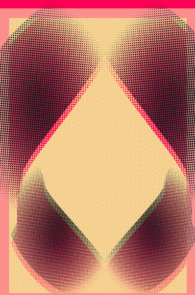 Silk/Cotton "Supersymmetry" Stola 200x140cm