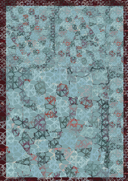 Silk/Cotton "Crystals" Stola 200x140cm
